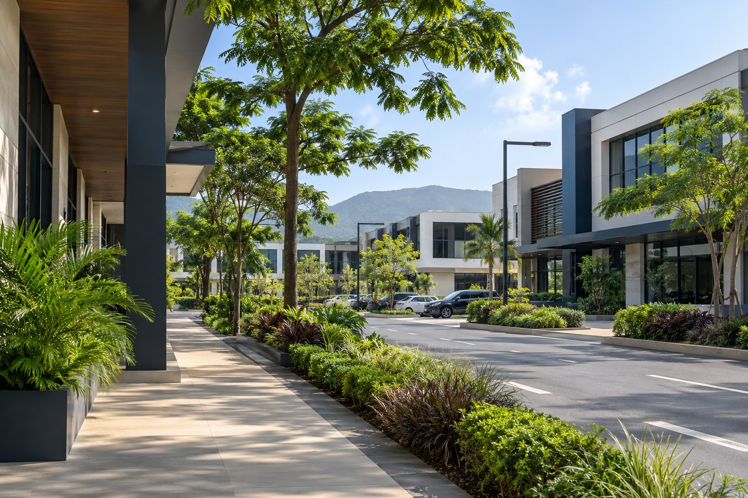 Contemporary commercial setting
