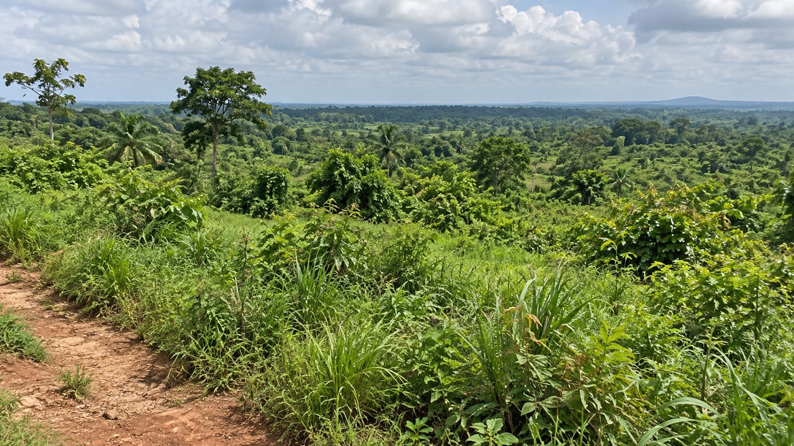 Expansive undeveloped land covered in bushes and grasses